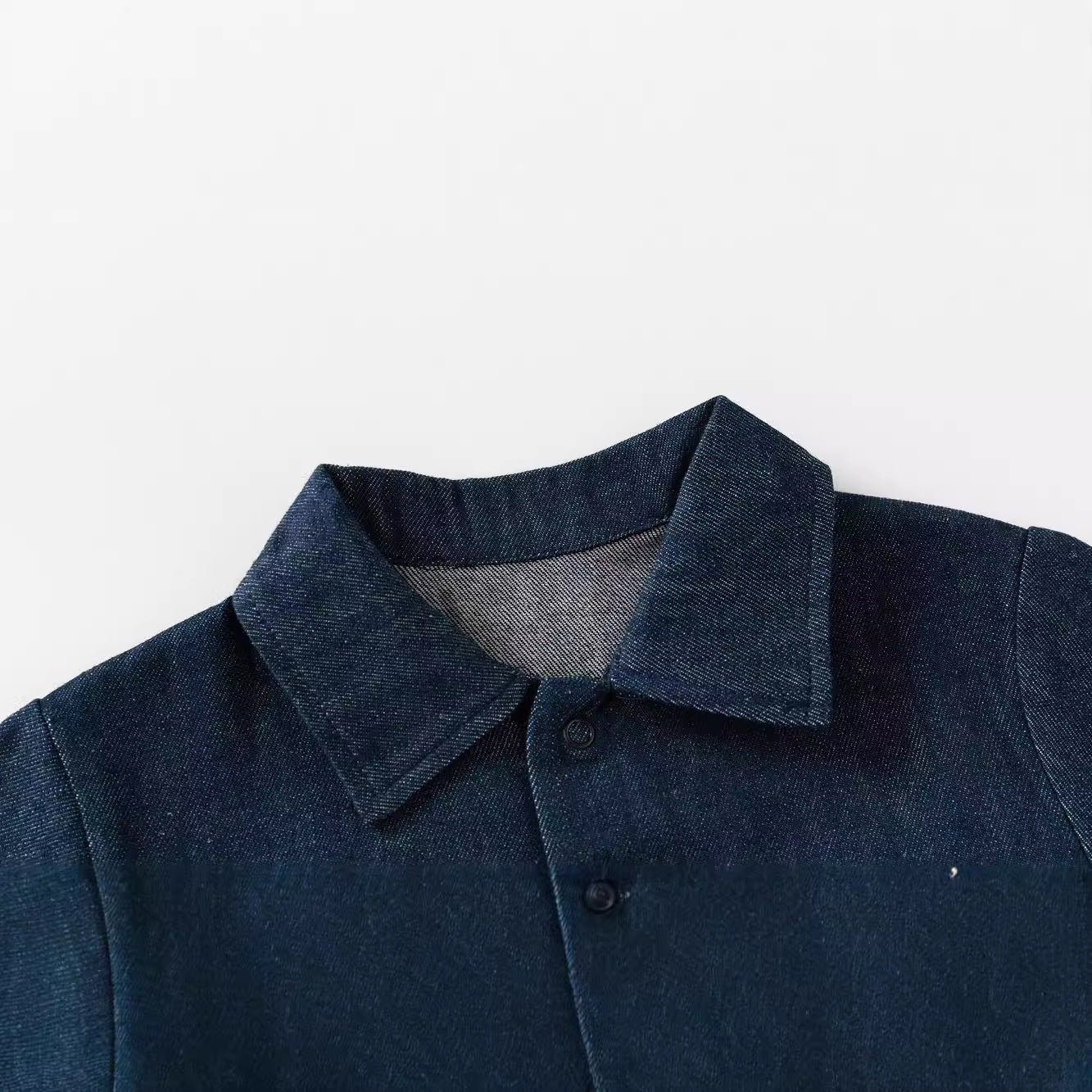 Autumn and Spring Arrival Baby Casual Embroidered Pattern Denim Rompers-4